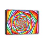 Psychedelic Rainbow Spiral Mini Canvas 7  x 5  (Stretched)