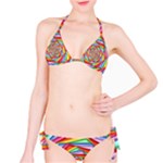 Psychedelic Rainbow Spiral Bikini Set