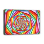 Psychedelic Rainbow Spiral Deluxe Canvas 18  x 12  (Stretched)