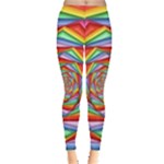 Psychedelic Rainbow Spiral Leggings 