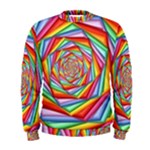 Psychedelic Rainbow Spiral Men s Sweatshirt