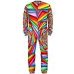 Psychedelic Rainbow Spiral OnePiece Jumpsuit (Men)