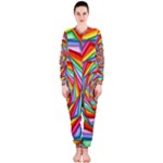 Psychedelic Rainbow Spiral OnePiece Jumpsuit (Ladies)