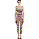 Psychedelic Rainbow Spiral OnePiece Catsuit