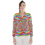 Psychedelic Rainbow Spiral Wind Breaker (Women)