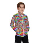 Psychedelic Rainbow Spiral Wind Breaker (Kids)