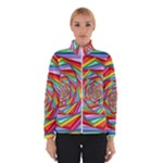 Psychedelic Rainbow Spiral Winter Jacket