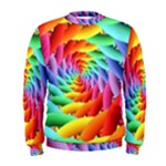 Psychedelic Rainbow Spiral Men s Sweatshirt