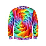 Psychedelic Rainbow Spiral Kids  Sweatshirt