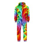 Psychedelic Rainbow Spiral Hooded Jumpsuit (Kids)