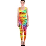 Psychedelic Rainbow Spiral OnePiece Catsuit