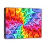 Psychedelic Rainbow Spiral Canvas 10  x 8  (Stretched)