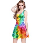 Psychedelic Rainbow Spiral Reversible Sleeveless Dress