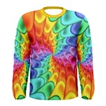 Psychedelic Rainbow Spiral Men s Long Sleeve Tee