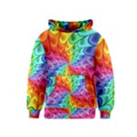 Psychedelic Rainbow Spiral Kids  Pullover Hoodie