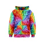 Psychedelic Rainbow Spiral Kids  Zipper Hoodie