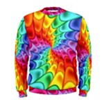 Psychedelic Rainbow Spiral Men s Sweatshirt