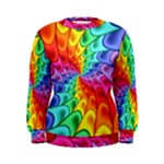 Psychedelic Rainbow Spiral Women s Sweatshirt