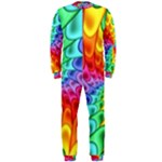 Psychedelic Rainbow Spiral OnePiece Jumpsuit (Men)