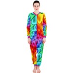 Psychedelic Rainbow Spiral OnePiece Jumpsuit (Ladies)