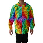 Psychedelic Rainbow Spiral Hooded Wind Breaker (Kids)