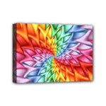 Psychedelic Rainbow Spiral Mini Canvas 7  x 5  (Stretched)