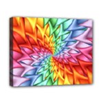 Psychedelic Rainbow Spiral Canvas 10  x 8  (Stretched)