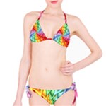 Psychedelic Rainbow Spiral Bikini Set