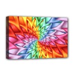 Psychedelic Rainbow Spiral Deluxe Canvas 18  x 12  (Stretched)