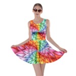 Psychedelic Rainbow Spiral Skater Dress