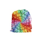 Psychedelic Rainbow Spiral Drawstring Pouch (Medium)