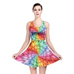 Psychedelic Rainbow Spiral Reversible Skater Dress