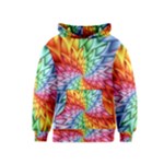 Psychedelic Rainbow Spiral Kids  Pullover Hoodie