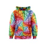 Psychedelic Rainbow Spiral Kids  Zipper Hoodie