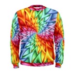 Psychedelic Rainbow Spiral Men s Sweatshirt