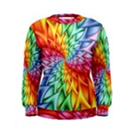 Psychedelic Rainbow Spiral Women s Sweatshirt