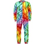 Psychedelic Rainbow Spiral OnePiece Jumpsuit (Men)