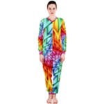 Psychedelic Rainbow Spiral OnePiece Jumpsuit (Ladies)