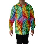 Psychedelic Rainbow Spiral Hooded Wind Breaker (Kids)