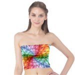 Psychedelic Rainbow Spiral Tube Top