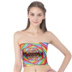 Psychedelic Rainbow Spiral Tube Top