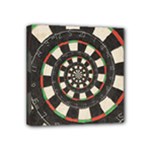 Spiral Dart Board Droste Effect  Mini Canvas 4  x 4  (Stretched)