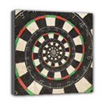 Spiral Dart Board Droste Effect  Mini Canvas 8  x 8  (Stretched)