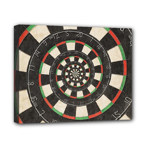 Spiral Dart Board Droste Effect  Canvas 10  x 8  (Stretched) from ArtsNow.com