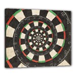 Spiral Dart Board Droste Effect  Canvas 24  x 20  (Stretched)