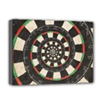 Spiral Dart Board Droste Effect  Deluxe Canvas 16  x 12  (Stretched) 