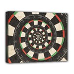 Spiral Dart Board Droste Effect  Deluxe Canvas 20  x 16  (Stretched)