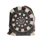 Spiral Dart Board Droste Effect  Drawstring Pouch (XL)