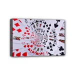 Poker Royal Flush All Suits Droste Spiral Mini Canvas 6  x 4  (Stretched)