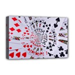 Poker Royal Flush All Suits Droste Spiral Deluxe Canvas 18  x 12  (Stretched)